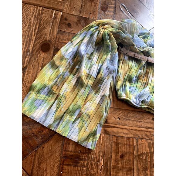 NWT ZARA Printed Tulle Blouse Size M - Picture 6 of 9